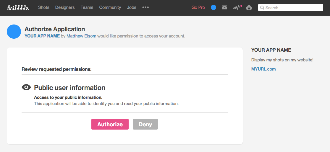 Authorize Application